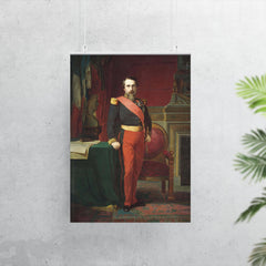 Emperor Napoléon III in the Uniform of a French Brigadier General by Jean-Hippolyte Flandrin, 1862 poster 7