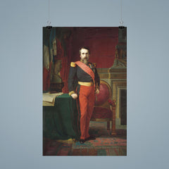 Emperor Napoléon III in the Uniform of a French Brigadier General by Jean-Hippolyte Flandrin, 1862 poster 9