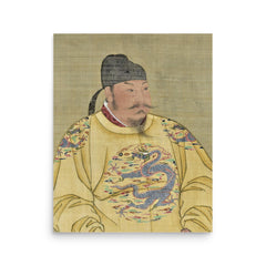 Emperor Taizong of Tang poster on a plain backdrop in size 16"x20".