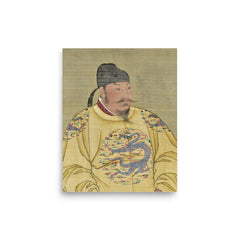 Emperor Taizong of Tang poster on a plain backdrop in size 8"x10".