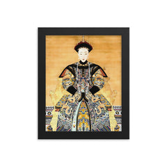 Empress Dowager Longyu framed print on a plain backdrop in size 8"x10".