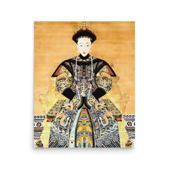Empress Dowager Longyu poster on a plain backdrop in size 16"x20".