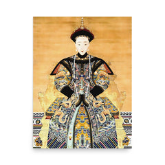 Empress Dowager Longyu poster on a plain backdrop in size 18"x24".