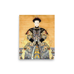 Empress Dowager Longyu poster on a plain backdrop in size 8"x10".