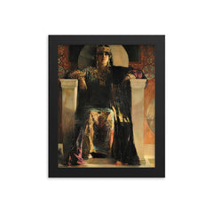 Empress Theodora framed print on a plain backdrop in size 8"x10".