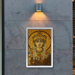 Empress Theodora in imperial Byzantine gold mosaic style poster 2