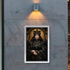Empress Theodora in raven black Byzantine regalia poster 2