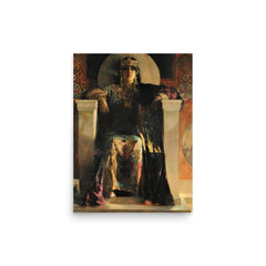 Empress Theodora poster on a plain backdrop in size 12"x16".