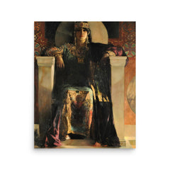 Empress Theodora poster on a plain backdrop in size 16"x20".