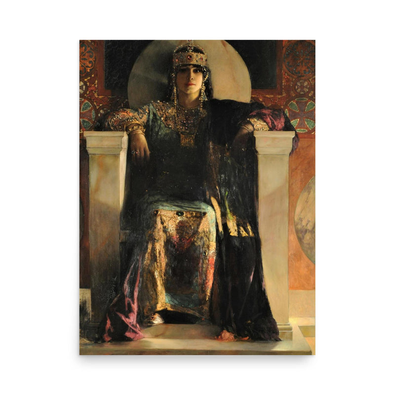 Empress Theodora poster on a plain backdrop in size 18