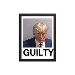 Trump Mugshot Guilty Framed Print