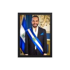 Nayib Bukele Poster Print - Official Portrait Framed Print