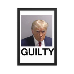 Trump Mugshot Guilty Framed Print