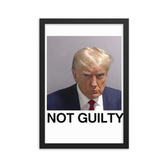 Trump Mugshot Not Guilty Framed Print