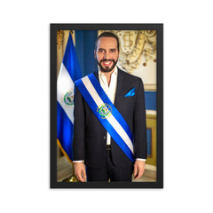 Nayib Bukele Poster Print - Official Portrait Framed Print