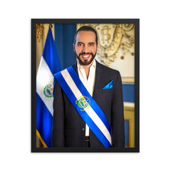 Nayib Bukele Poster Print - Official Portrait Framed Print