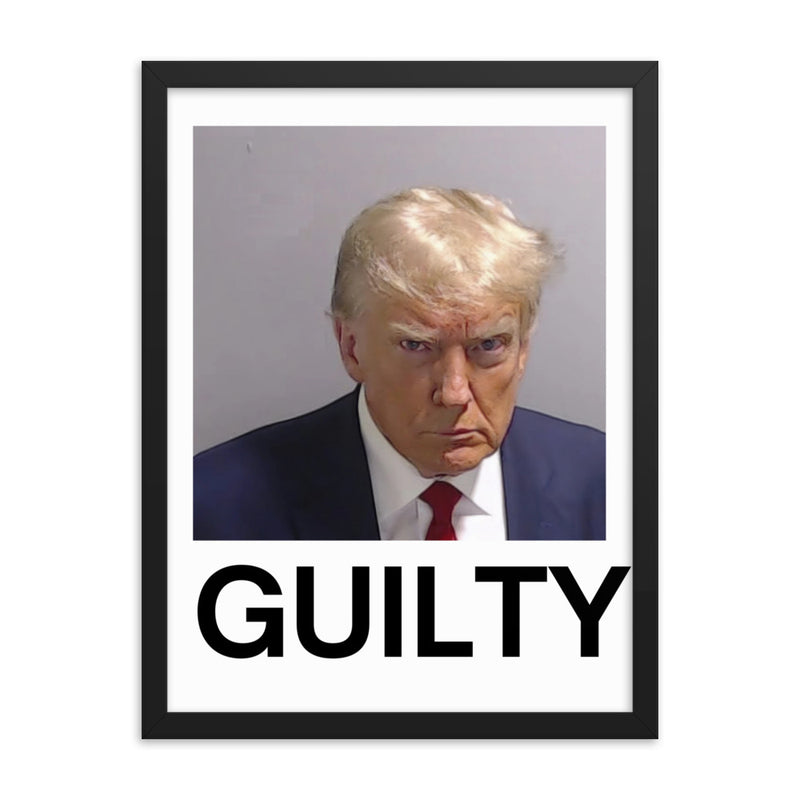 Trump Mugshot Guilty Framed Print