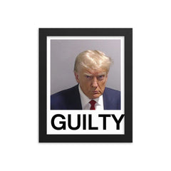 Trump Mugshot Guilty Framed Print