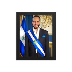 Nayib Bukele Poster Print - Official Portrait Framed Print