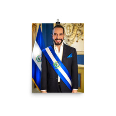 Nayib Bukele Poster Print - Official Portrait Poster Print