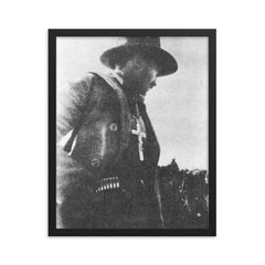 Enrique Gorostieta framed print on a plain backdrop in size 16"x20".