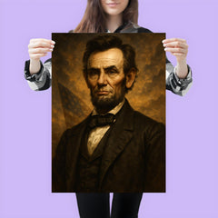 Epic Abraham Lincoln portrait poster 3