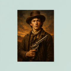 Epic Billy the Kid portrait poster 8