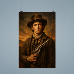 Epic Billy the Kid portrait poster 9