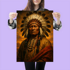 Epic Chief Standing Bear portrait poster 3