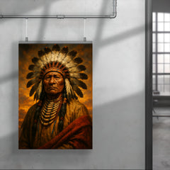 Epic Chief Standing Bear portrait poster 4