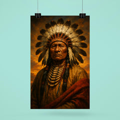 Epic Chief Standing Bear portrait poster 6