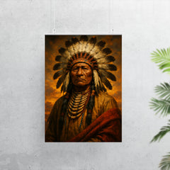 Epic Chief Standing Bear portrait poster 7