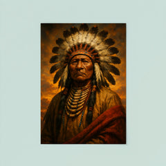Epic Chief Standing Bear portrait poster 8