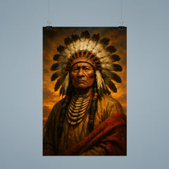 Epic Chief Standing Bear portrait poster 9