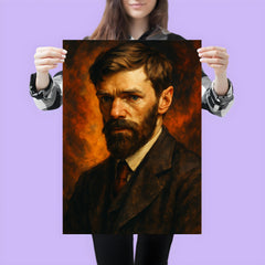 Epic D H Lawrence portrait poster 3