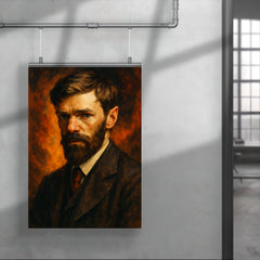 Epic D H Lawrence portrait poster 4