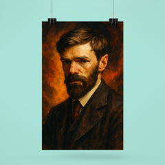 Epic D H Lawrence portrait poster 6