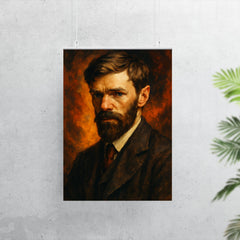 Epic D H Lawrence portrait poster 7