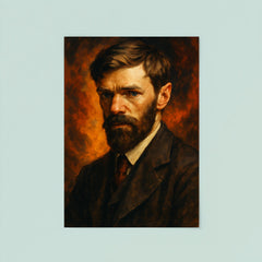 Epic D H Lawrence portrait poster 8