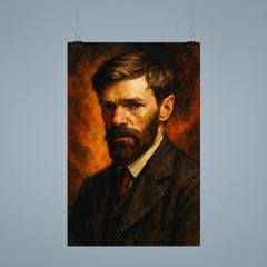 Epic D H Lawrence portrait poster 9