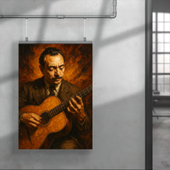 Epic Django Reinhardt portrait poster 4