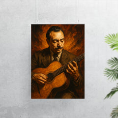 Epic Django Reinhardt portrait poster 7