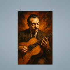 Epic Django Reinhardt portrait poster 9