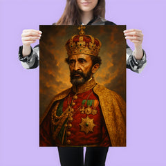 Epic Haile Selassie portrait poster 3