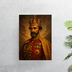 Epic Haile Selassie portrait poster 7