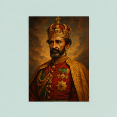 Epic Haile Selassie portrait poster 8