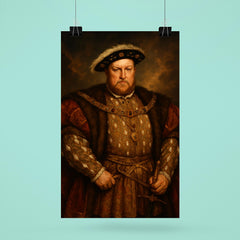Epic Henry VIII of England portrait poster 6