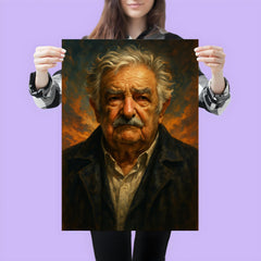 Epic Jose Mujica portrait poster 3
