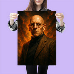 Epic Michel Foucault portrait poster 3