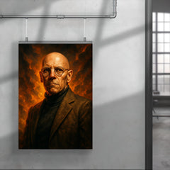 Epic Michel Foucault portrait poster 4